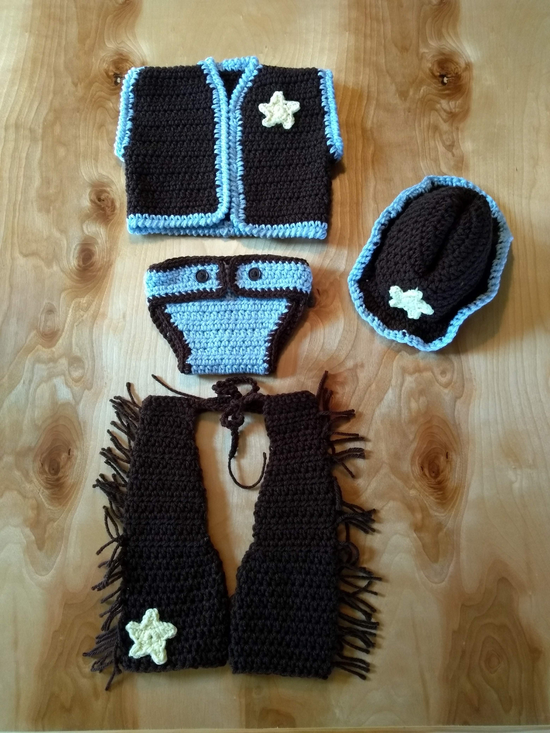 Free crochet baby cowboy vest cheap pattern