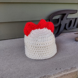 Hand Crocheted Chicken Hat, Chicken Hat, Baby&#39;s Chicken Hat, Chicken Halloween Hat,Crocheted Chick Hat, Chickie Hat!!!