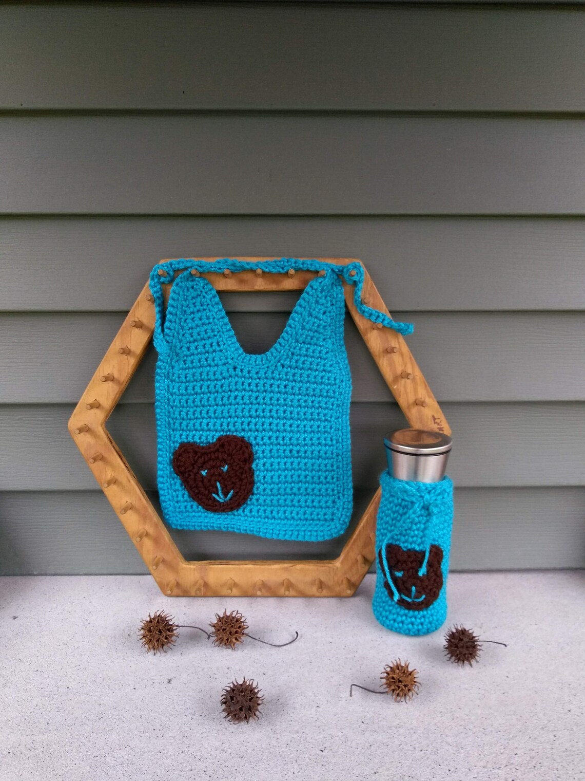 Crocheted Bib & Bottle HolderTuxedo Baby Bib w/ Bottle Etsy