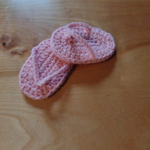 Hand Crocheted Baby Flip Flop Slippers,Baby Flip Flops,Baby Photo Prop Flip Flop Slippers,Baby Spa Day Slippers