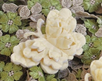 Cutter Quilt Yellow Whimsical 3D Butterfly