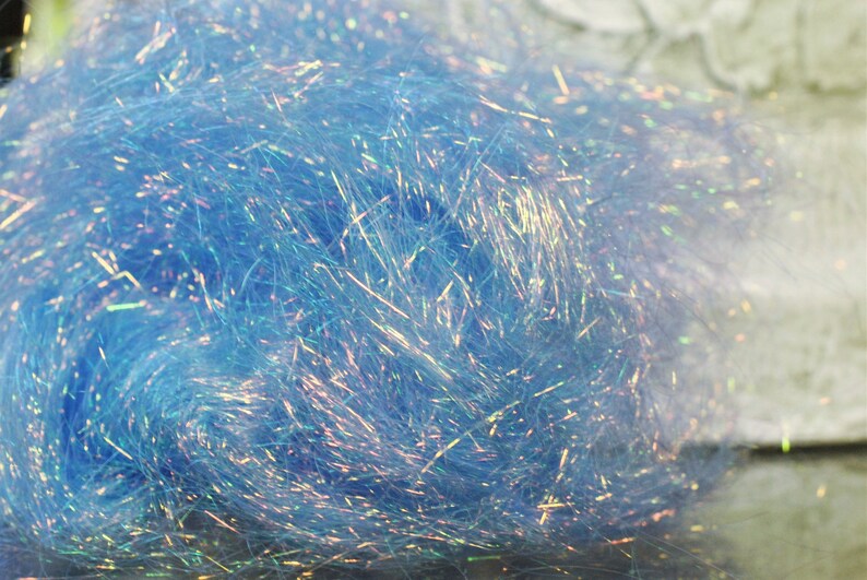 Blue Sparkle Cobalt Blue Angelina Dreads Sparkle Paper Making Glitz Needle Felting Glitz Blending Glitz Art Batt Supply