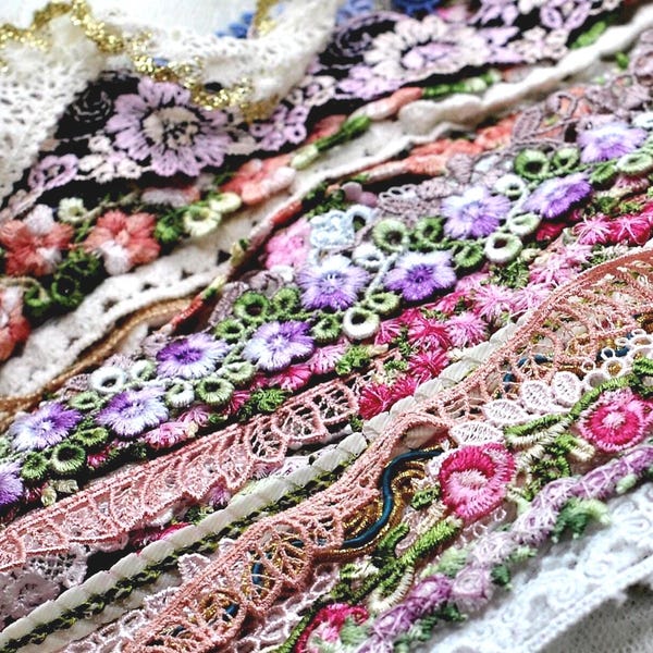 Assortment Lace Applique Variety Grab Bag Bundle