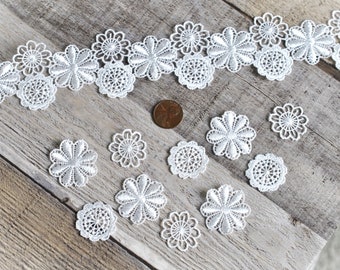 Mini White Doily Lace Trim: Scrapbooking, Dollhouse Supply