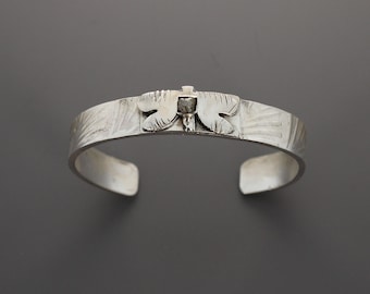 Heavy Diamond Butterfly Cuff