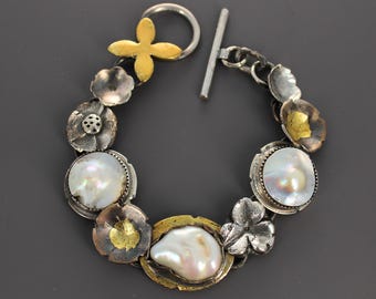 Keum Boo Bold Flower Bracelet