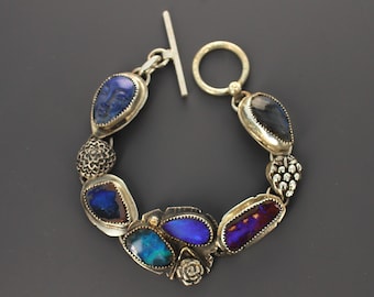 Four Opal Cluster Bracelet