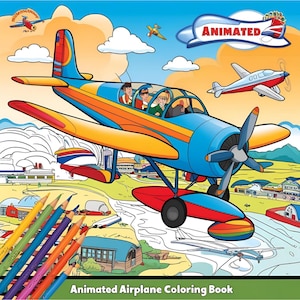 Airplane Coloring Book