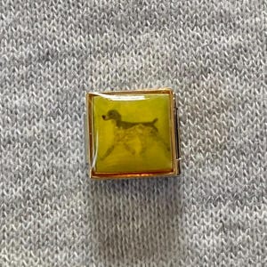 Pingente italiano de Pointer Alemão (Reino Unido): elos de pulseira em aço inoxidável prateado de 9 mm