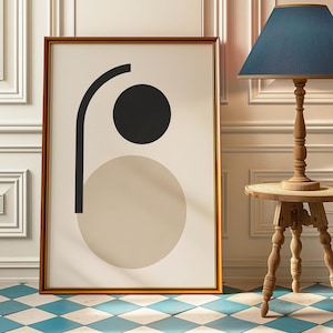 Láminas vintage Bauhaus - Póster geométrico Bauhaus - Impresión moderna de mediados de siglo - Arte mural Bauhaus de moda - Póster grande Bauhaus - Decoración del hogar