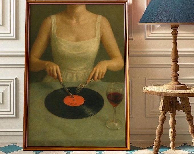 Vintage Vinyl Record Wall Art – Retro Music