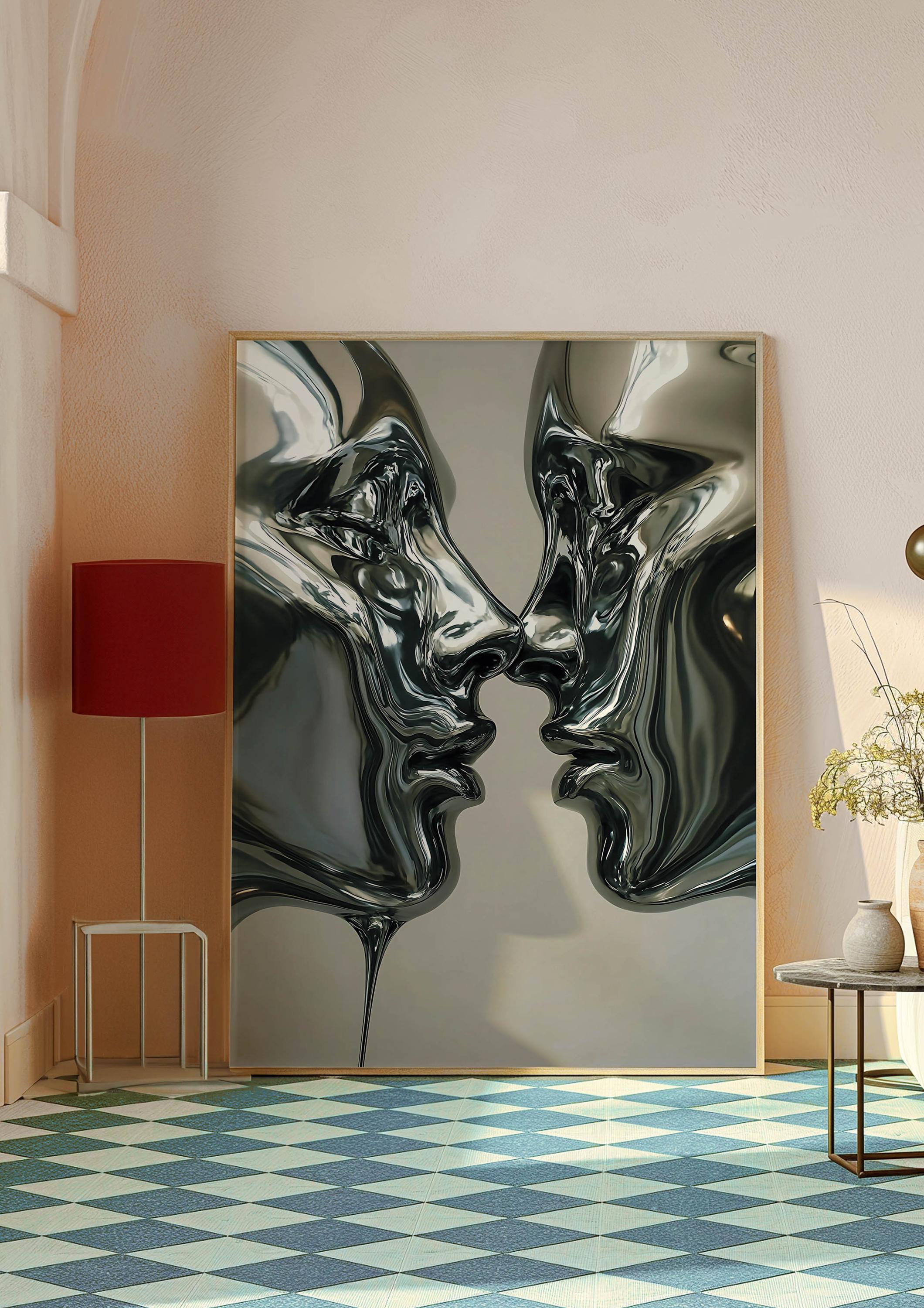 Chrome wall art