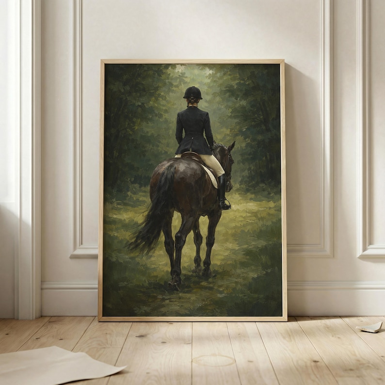 equestrian-rider-poster-vintage-horse-oil-painting-print-english