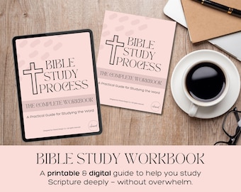 Christian Bible Study Workbook | Printable & Digital Journal (PDF)