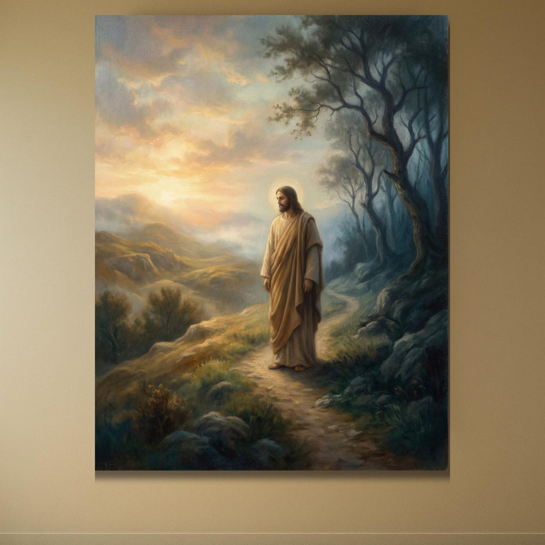 Jesus Path Christian Wall Art Canvas Print Religious Home Decor - Etsy