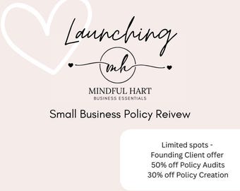 Custom Small Business Policy Review | Policy Audit & Rewrite for Teams, Clients, SOPs | Professional and Inclusive Language