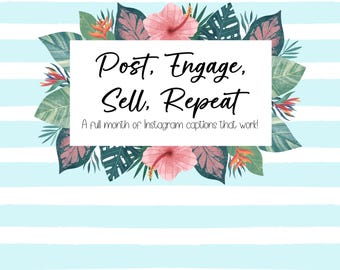 30 Days of Engaging Instagram Captions for Small Business | Social Media Content | Digital Download | Marketing Help for Entrepreneurs