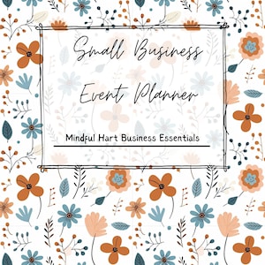 Small Business Event Planner PDF| Boho floral Canva Template | Vendor Market Planner | Craft Fair Organizer | Printable Business Planner