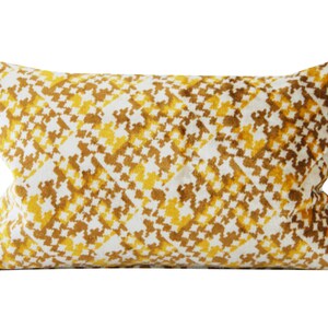 Mid Century Velvet Pillow Cover, 11x19 inches, david hicks style, geometric, vintage velvet, ready to ship