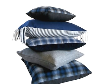 Pendleton Wool Plaid Pillow Cover, Luxe Cabin Throw Pillow