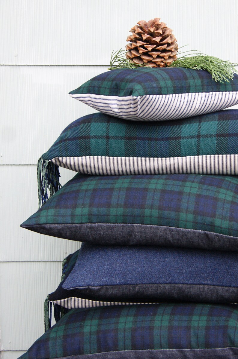 Plaid Wool Pillow Cover Assorted Pillow Covers Pillow Cover Etsy UK