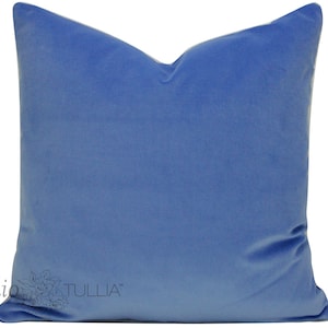 Decorative pillow cover - Periwinkle Blue - Velvet Pillow Cover - Pick your Size - kravet velvet - cotton velvet - Made to order