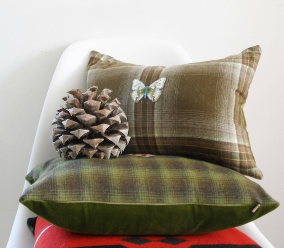 Wool Pillow Cover Accent Pillow Luxe Lodge Pendleton Wool