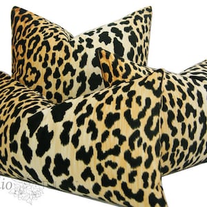 Copricuscino leopardato, stampa animalier, copricuscino decorativo, copricuscino lombare, scegli la tua taglia, Jamil Natural, pronto per la spedizione
