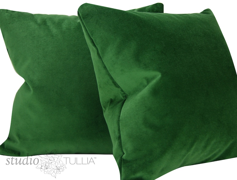 Decorative Pillow Cover green velvet Quick Ship,Emerald Velvet Pillow Cover ready to ship designer velvet emerald