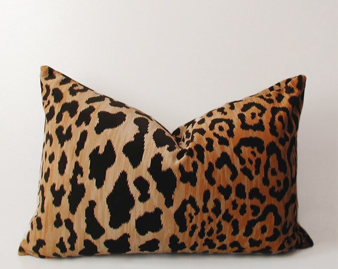 Animal Print Velvet Pillow Decorative Pillow Cover 14 X 20 Inch Lumbar