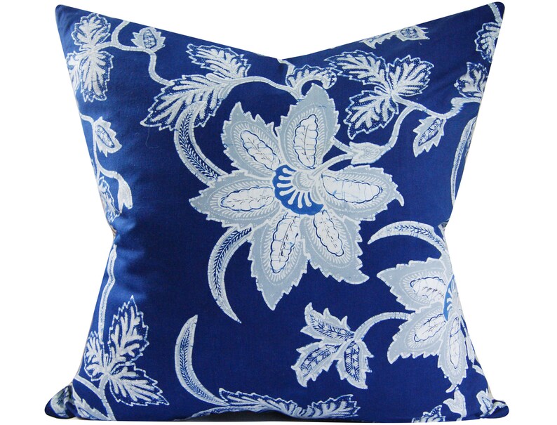 Batik Botanical Pillow Cover