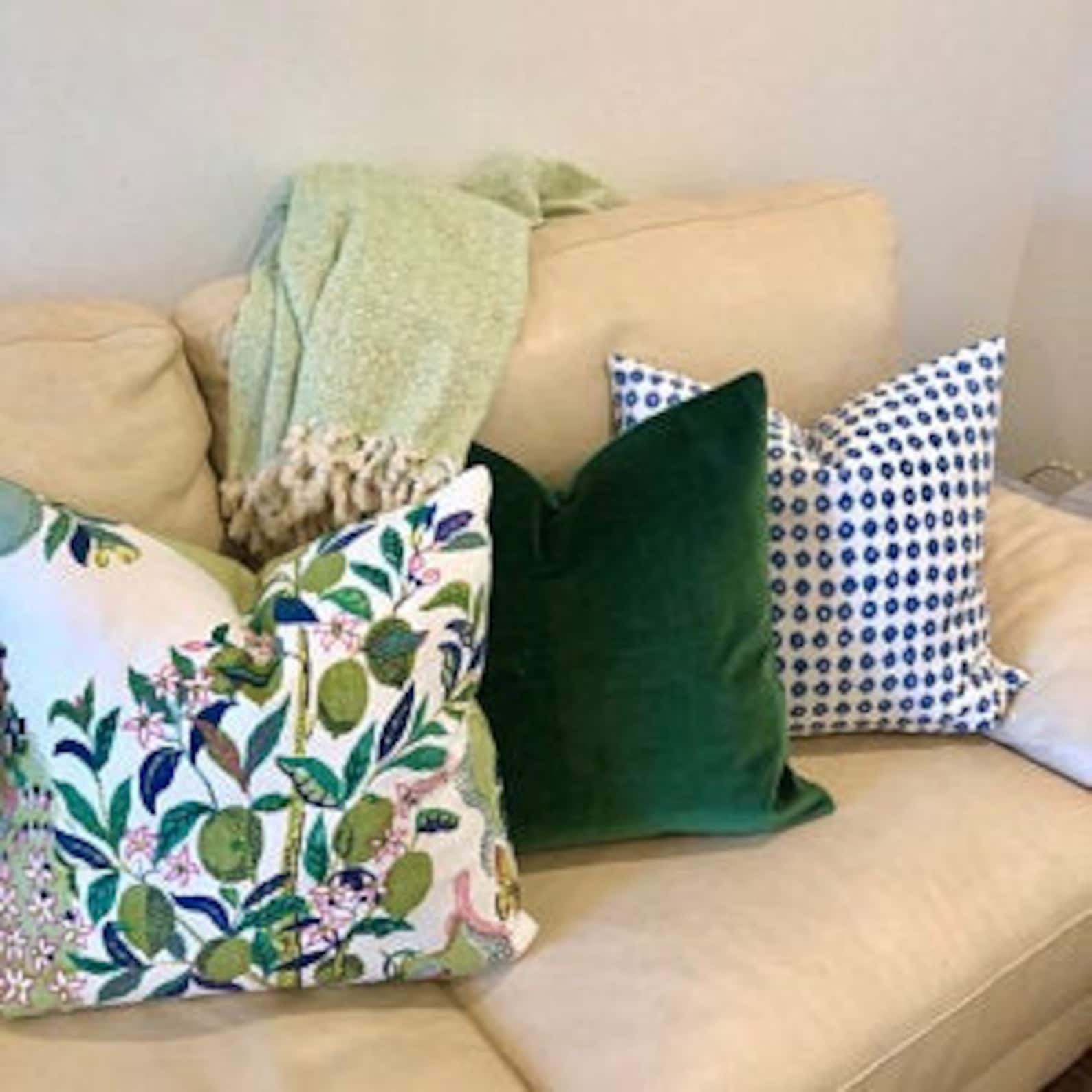 Emerald Velvet Pillow Cover LIMITED STOCK Decorative Pillow Etsy
