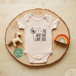 The Wish That Came True Baby Onesie®, IVF Baby Announcement Onesie®, Cute Baby Bodysuit, Natural Baby Bodysuit, Funny Baby Onesie®