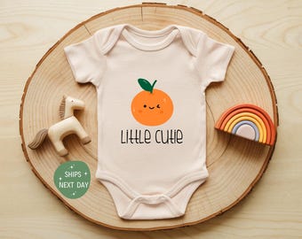 Little Cutie Baby Onesie®, Cute Little Orange Onesie®, Cute Fruit Natural Bodysuit, Hipster Baby Onesie®, Orange Baby Onesie®, Baby Gift