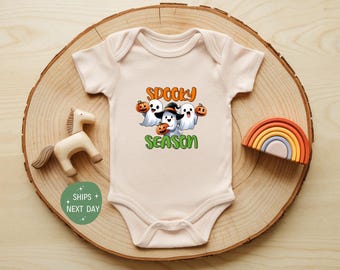 Spooky Season Onesie®, Funny Halloween Baby Bodysuit, First Halloween Outfit, Spooky Baby Gift, Cute Fall Baby Onesie®