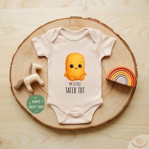 My Little Tater Tot Onesie®, Funny Food Baby Bodysuit, Cute Potato Baby Outfit, Sweet Baby Shower Gift, Unisex Baby Clothes