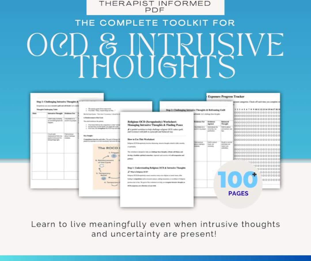 OCD & Intrusive Thoughts Complete Toolkit | 107-page ERP Workbook ...