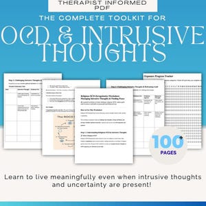 OCD & Intrusive Thoughts Complete Toolkit | 107-Page ERP Workbook Bundle