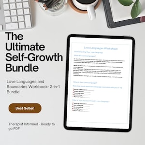 The Ultimate Self-Growth Bundle- Love Languages and Boundaries Workbook- 2-in-1 Bundle! (Best Seller)