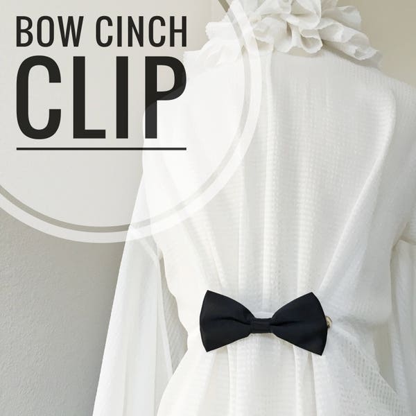 Black Bow Tie Cinch Clip Sister