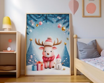 Decorazioni natalizie da parete per bambini / Decorazioni natalizie per bambini / Download immediato