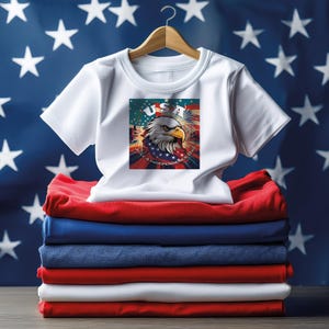 American Eagle 4th of July Clipart: USA Independence Day PNG (Digital Download)