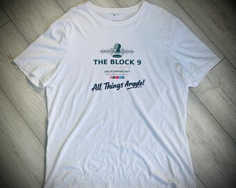 NEW Block 9 T-Shirt White/Black/Navy