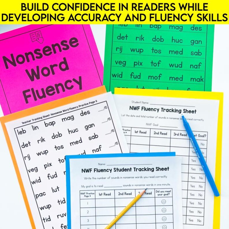 Kindergarten Reading Fluency Practice: Letter, Sound, & Word ...