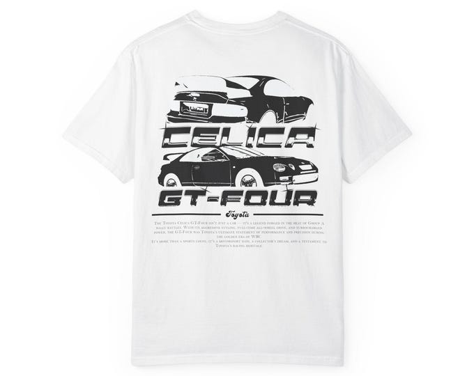 Celica 6th Gen GT-Four T-shirt, JDM Car Enthusiast Tee, Classic Car Lover Gift, Vintage Automotive Shirt, Retro Racing Apparel