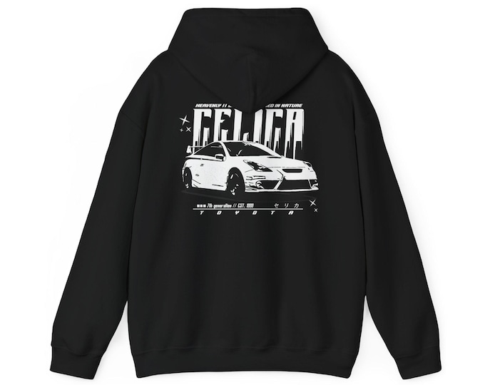 Celica 7th Gen Hoodie - JDM Car Enthusiast Gift, Automotive Apparel, Car Lover Sweatshirt, Street Racing Clothing, Tuner Hooded Jumper