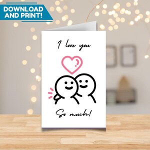 Te amo Tarjeta de carta de amor rosa Mejor regalo para aniversario boda Regalo mensual para ella Regalo para esposa Para él Novio