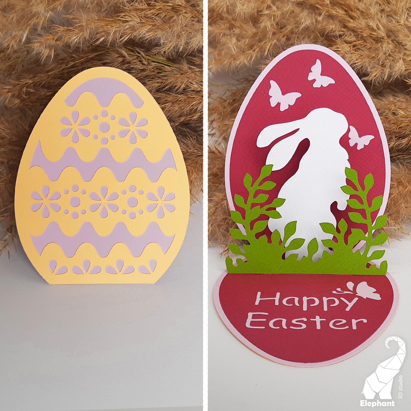 Pop up Easter Card Svg Bundle, 3D Easter Card Svg Files, Pop up Cards ...