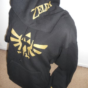 BLACK Legend of Zelda pullover hoodie adult PREORDER image 4