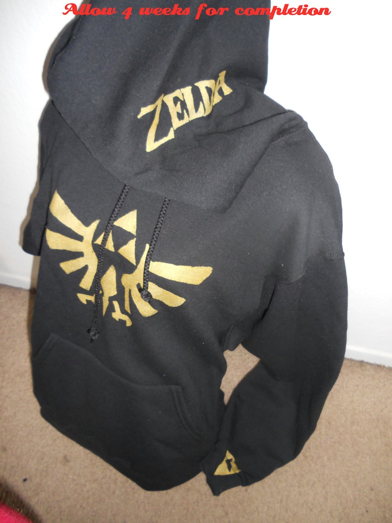 BLACK Legend of Zelda pullover hoodie adult PREORDER image 4